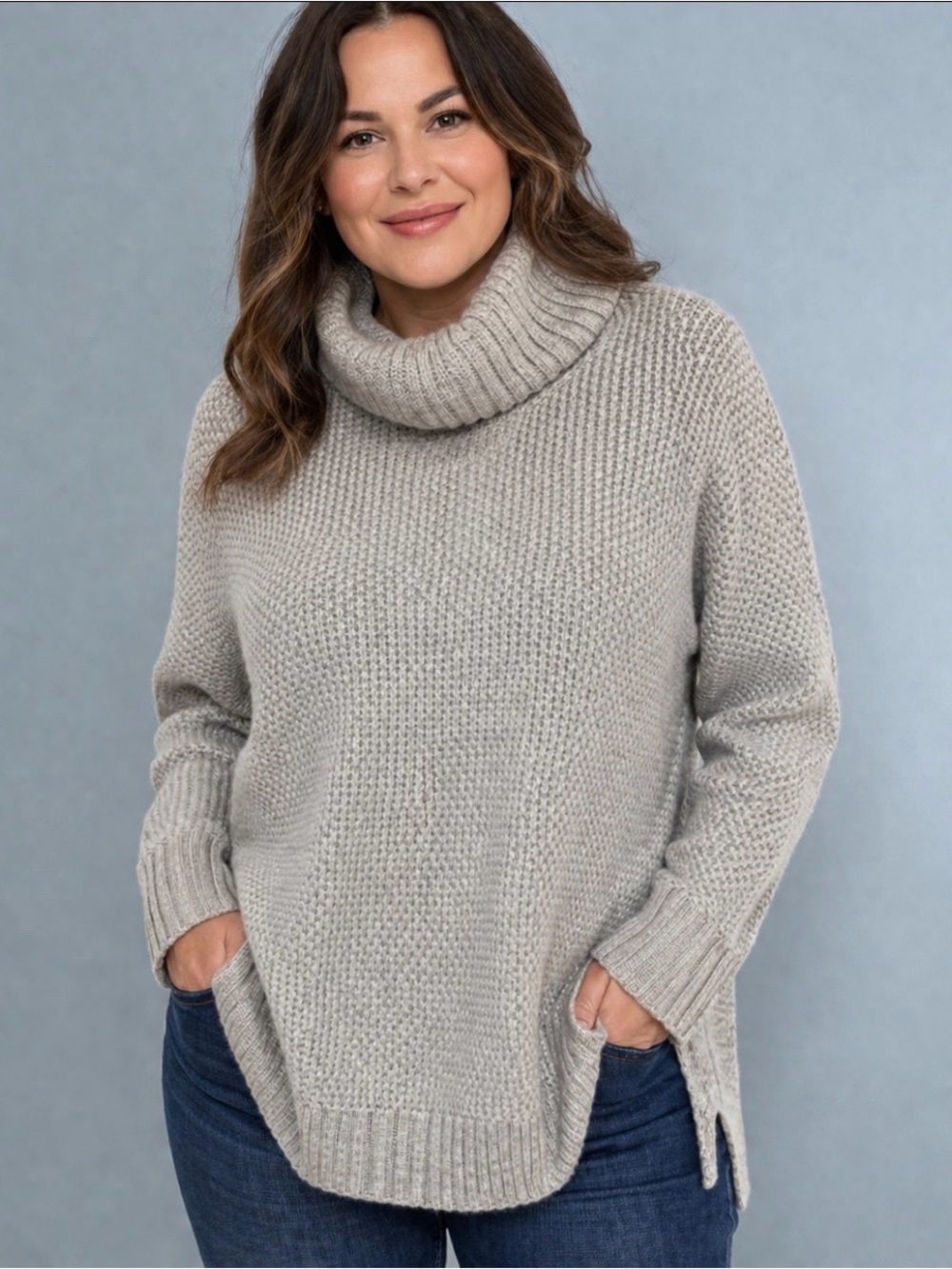 Hilary Radley tneck mock neck sweater